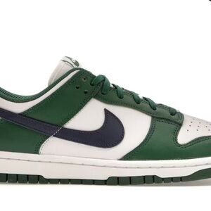 Nike Air Force Ones Green and Blue